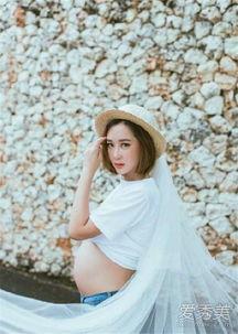 杜若溪孕期照片,幸福满满